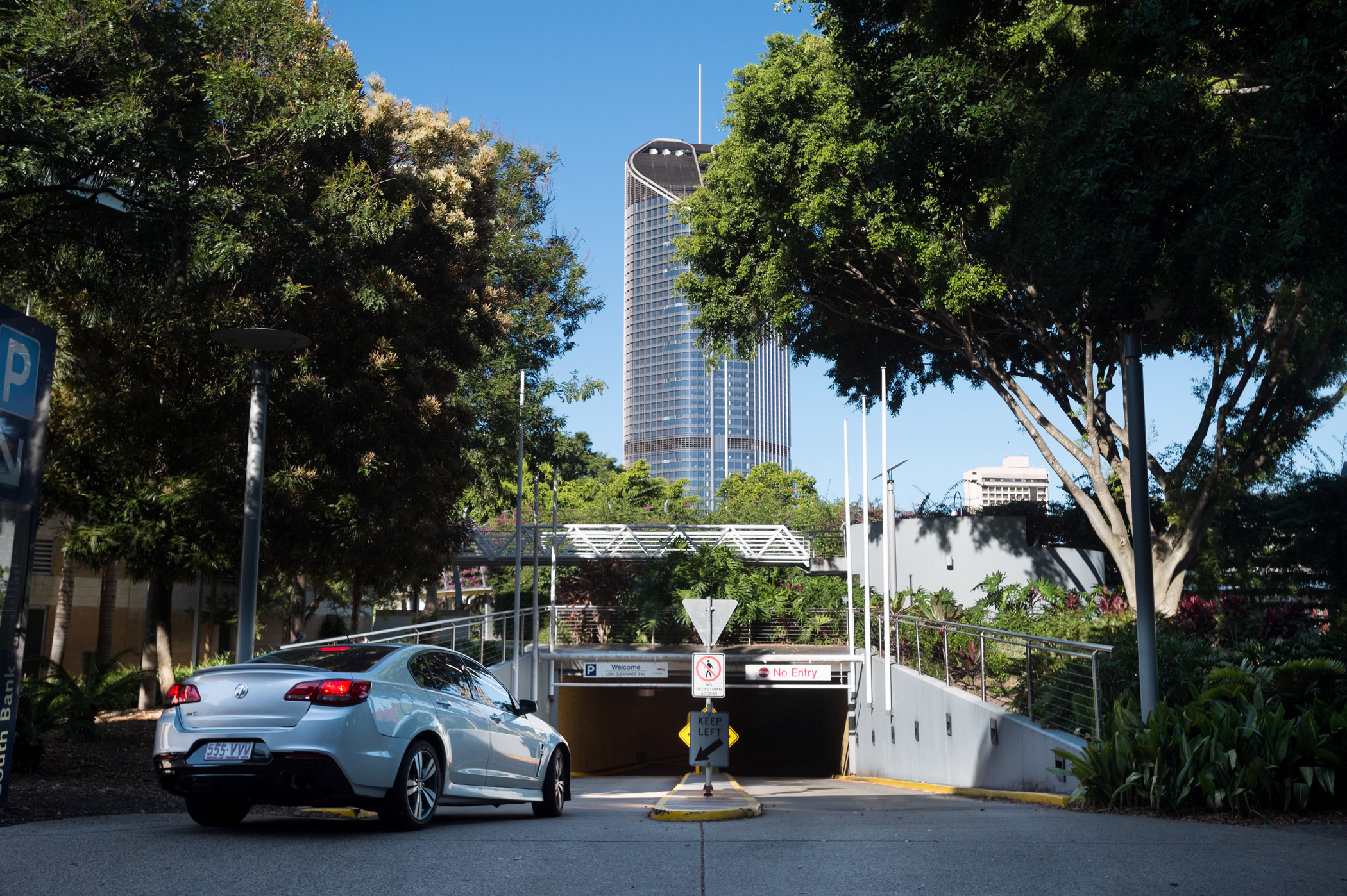 South Bank car park entry is from Little Stanley Street either from Glenelg or Tribune Streets 